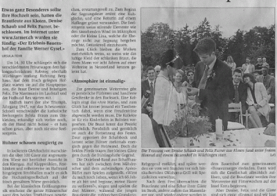 Bülacher Tagblatt  Sommer 2000